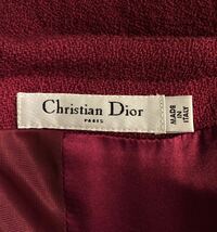 ★Christian Dior★美ラインスーツ/ジャケットスカート／ボルドー_画像7