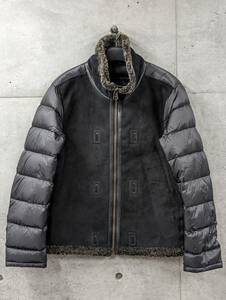 未使用 Ten C テンシー SHEARLING LINER S7/12 ブラック 52 Ten-C ライナーダウン インナーダウン ダウンジャケット ムートン