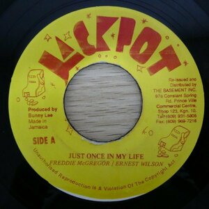 EP4521☆Jackpot「Freddie McGregor, Ernest Wilson / Just Once In My Life」「Tommy McCook / Tommy's Hide Away」