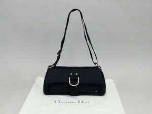 r271 正規 クリスチャン ディオール Dior ハードコア ショルダーバッグ ラインストーン チェーン ブラック
