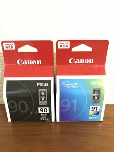 送料無料◆Canon 純正インクカートリッジ BC-90+BC-91 ブラック+カラーセット 新品