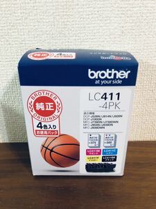 送料無料◆ブラザー Brother 純正インクカートリッジ LC411-4PK 期限2026.04 新品