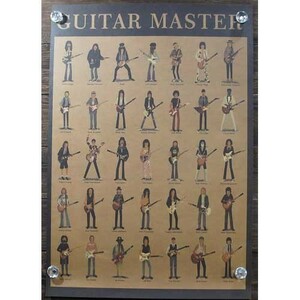  new goods * interior miscellaneous goods *[ poster ]Guitar Master| guitar master gita list large set 