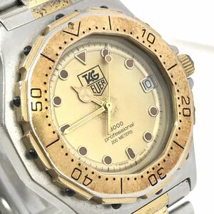 TAG HEUER タグホイヤー 腕時計 クオーツ 935.406 プロフェッショナル 3000 シルバー イエローゴールド カレンダー アナログ おしゃれ