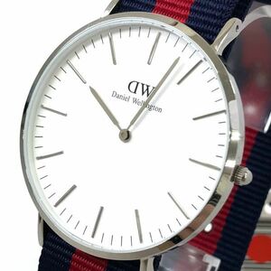 新品 Daniel Wellington ダニエルウェリントン 腕時計 DW00100015 クオーツ アナログ ナイロンベルト おしゃれ 電池交換済み 動作確認済み