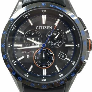 新品 CITIZEN シチズン Eco-Drive エコドライブ Bluetooth 腕時計 BZ1035-09E ソーラー アナログ ラウンド ブラック 動作確認済み