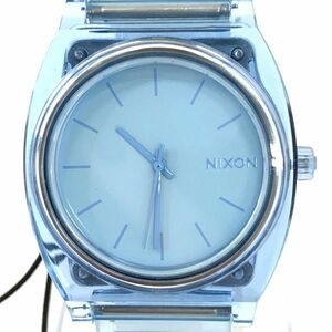 新品 NIXON ニクソン THE TIME TELLER タイムテラー 腕時計 A119 3143-00 クオーツ ラウンド アナログ ブルー 箱付き 動作確認済み