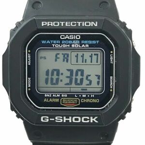 CASIO カシオ G-SHOCK ジーショック 腕時計 ソーラー G-5600E-1 タフソーラー デジタル 四角 スクエア ブラック カレンダー 動作確認済み