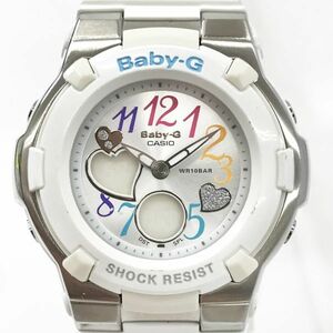 CASIO カシオ BABY-G ベビーG Multi Color Dial マルチカラーダイアル 腕時計 クオーツ BGA-116-7B ホワイト 新品電池交換済 動作確認済