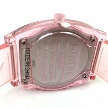 新品 NIXON ニクソン THE TIME TELLER タイムテラー 腕時計 A119 3146-00 クオーツ アナログ ラウンド ピンク 箱付き 動作確認済み_画像6