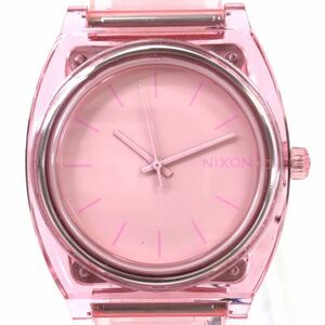 新品 NIXON ニクソン THE TIME TELLER タイムテラー 腕時計 A119 3146-00 クオーツ アナログ ラウンド ピンク 箱付き 動作確認済み