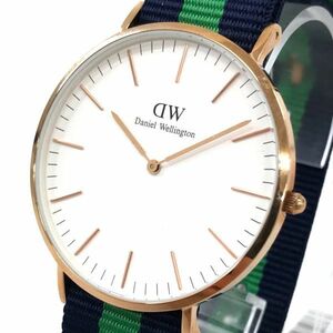 新品 Daniel Wellington ダニエルウェリントン 腕時計 DW00100005 アナログ クオーツ ナイロンベルト おしゃれ 電池交換済み 動作確認済み