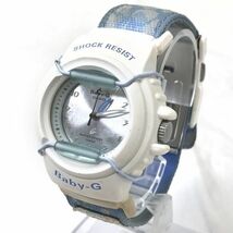 CASIO カシオ Baby-G ベビージー 腕時計 BG-12 クオーツ アナログ ホワイト ブルー コレクション スポーティー おしゃれ かわいい_画像3