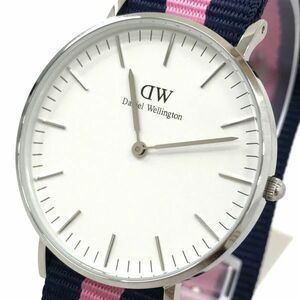 新品 Daniel Wellington ダニエルウェリントン 腕時計 DW00100049 アナログ クオーツ ナイロンベルト おしゃれ 電池交換済み 動作確認済み