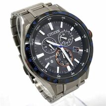 新品 CITIZEN シチズン Eco-Drive エコドライブ Bluetooth 腕時計 BZ1034-52E ソーラー アナログ ラウンド チタン 動作確認済み_画像4