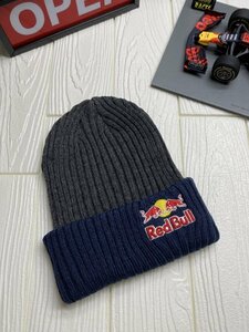 新入荷！ 数量限定！ 非売品 支給品 アスリートオンリー レッドブル ビーニー Beanie ニット帽 チャコール／ネイビー レア