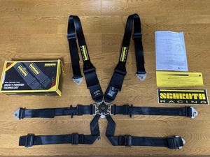 ★美品★SCHROTH シュロス 6点式シートベルト Profi Ⅱ-6H FlexiBelt HANS FHR レーシングハーネス 4点式 走行会