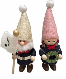 ノルディカニッセ ハーモニーシリーズ 北欧 サンタ 女の子 音符 リース ピンク アイボリー クリスマス