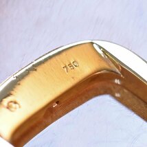 本物 超美品 フランクミュラー 純正品 K18ゴールド バックル 16mm幅 腕時計 金無垢 尾錠 トノウカーベックス 5850 6850 7850等_画像4