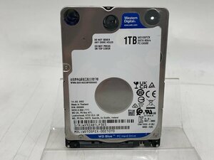 WESTERN DIGITAL WD10SPZX 容量：1TB 回転数：5400rpm キャッシュ：128MB インターフェイス：Serial ATA600 厚さ：7mm 使用時間:322時間