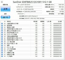 SanDisk SD8TB8U-512G-1001 - 512GB 6Gbps SATA III 7mm 2.5 Solid State SSD 使用時間：4677時間_画像2