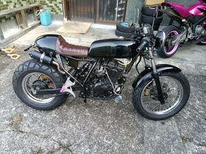 売り切り RT125D 車体 フルカスタム 実働 カフェレーサー TW HYOSUNG ヒョースン