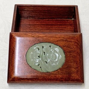 13113/木製 木箱 宝石箱 ジュエリーボックス 小箱 中国製 レトロの画像2