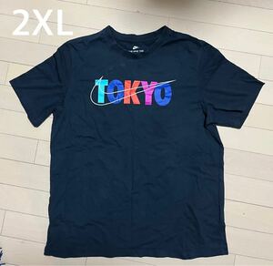 美品！2XLサイズ NIKE /ナイキ メンズ TOKYOスウォッシュ 半袖Tシャツ ブラック XXL 発送 クリックポスト 185円