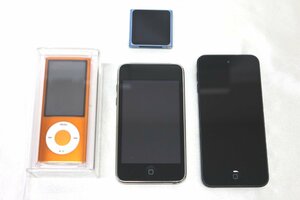 ＜ジャンク品＞iPod 4台セット iPod touch A1288・A1421(第2・第5世代)、 iPod nano A1366・A2317(第5・第6世代)（12523081213340OM）