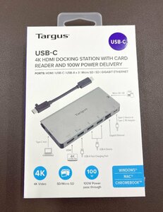 ◇未開封品◇targus/ターガス　4K HDMI　ドッキングステーション　dock414　USB-C（12523101216434US）