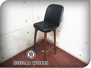 # новый товар # не использовался товар #STELLAR WORKS/ высококлассный /FLYMEe/Utility High Chair SH760/ пепел / steel / натуральная кожа /Neri&Hu/ высокий стул /188,100 иен /ft8461m