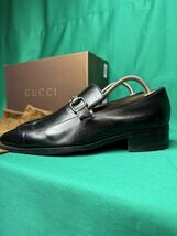 グッチ　GUCCI 靴　黒　ブラック　革靴　本物　中古　サイズ39ハーフ　25㎝_画像6