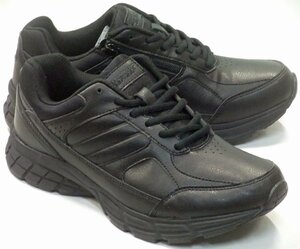  free shipping Dunlop li fine doDC1006 walking shoes black 25.5cm 4E wide width light weight fastener attaching sneakers gentleman shoes 