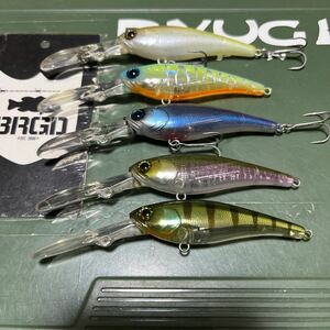 JACKALL Soul Shad ジャッカル　ソウルシャッド　62DR-SP ほぼ未使用品　バス　シャッド　ルアーセット　①