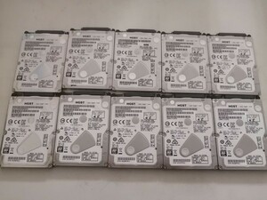 HGST HDD 2.5インチ 500GB 10点セット