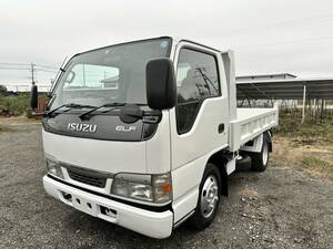 新たに塗装 いすゞ エルフ 2T ダンプ 平成15 年式 エアB PS PW ABS ☆ 走行距離 - 70,703 Km この時点で ☆