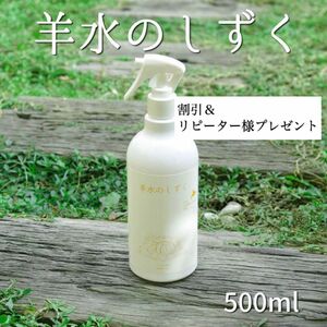 割引＆プレゼント　100%天然素材 無添加 活性酵素水 ◇羊水のしずく◇ 500ml