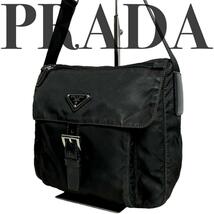 【美品】 PRADA PRADA ショルダーバッグ メッセンジャーバッグ　クロスボディ　斜め掛け　メンズ　レディース_画像1