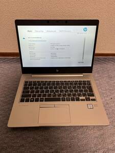 型番 HP ELITBOOK 830 G5 フルHD CPU Intel Core……‥ i5-8350U CPU1.70GHz メモリ 8GB