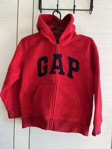 GAP ギャップ フリースパーカー 130 　赤　8〜9years