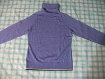 ナイキゴルフ　ウール100％タートルネックセーター　紫　L　美品_画像8