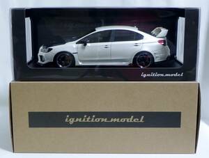 IG 1/18 スバル WRX STI パールホワイト RAYS TE37 カーボンボンネット イグニッションモデル 1668 SUBARU WRX (CBA-VAB) STI White Pearl 