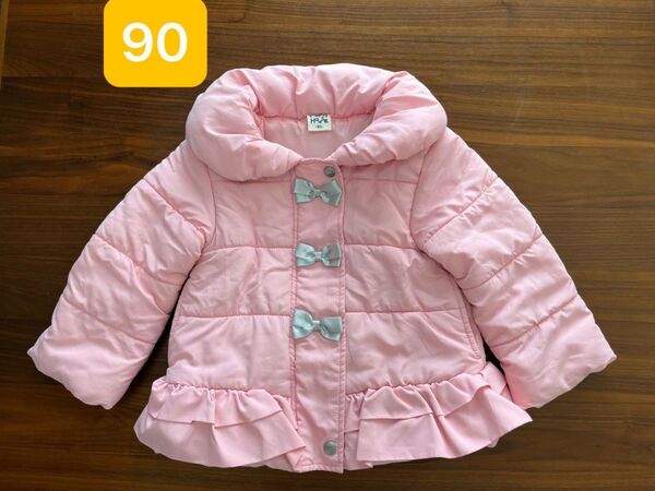 ナルミヤ ピューピルハウス 中綿コート ジャンパー アウター ピンク 90