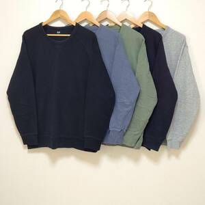 お得!!【まとめ売り】スウェット トレーナー5着 セット UNIQLOユニクロ GU 前V 無地 アメカジ古着 大きめ スポーツ メンズ サイズXL/SW-60j