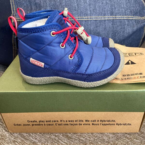 keen ハウザー2 キッズ スノーブーツ HOWSERⅡCHUKKA WPキルティング 18cm 防寒 防水 ウォータープルーフ