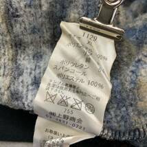 上野商会 ネイティブ総柄 フルジップ ニットパーカー メンズ XLサイズ ブラック系 スパンコール ドクロタグ_画像8