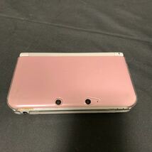 Nintendo 3DS LL SPR-001 任天堂 ピンク × ホワイト 本体 透明カバー付き 動作確認済み 初期化済み ニンテンドー 3DSLL _画像1