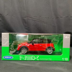 未使用品 WELLY NEX MODELS 1/18 NEW MINI HATCH S 2014 レッド BMW ミニ ミニハチ ミニクーパー ミニカー WE18050R