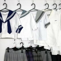 セーラー服 ブレザー ブラウス スカート ジャンパースカート 1円 中古 制服 浮羽工業高校 別府中部中学 セット 詰合わせ 39CS-909 DF_画像2