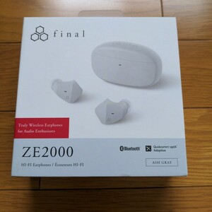 final ze2000 ASH GRAY ワイヤレスイヤホン FI-ZE2DPLTW 特価